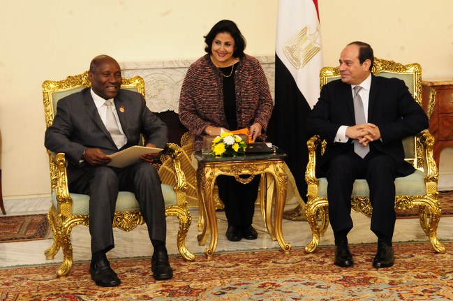Le vice-Président de la République reçu en audience par le Président égyptien, Abdel Fattah AL-SISS